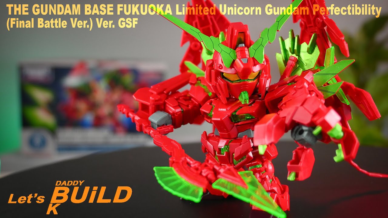 The Gundam Base Fukuoka Limited Unicorn Gundam Perfectibility (Final Battle Ver.)Ver. GSF ASMR Build
