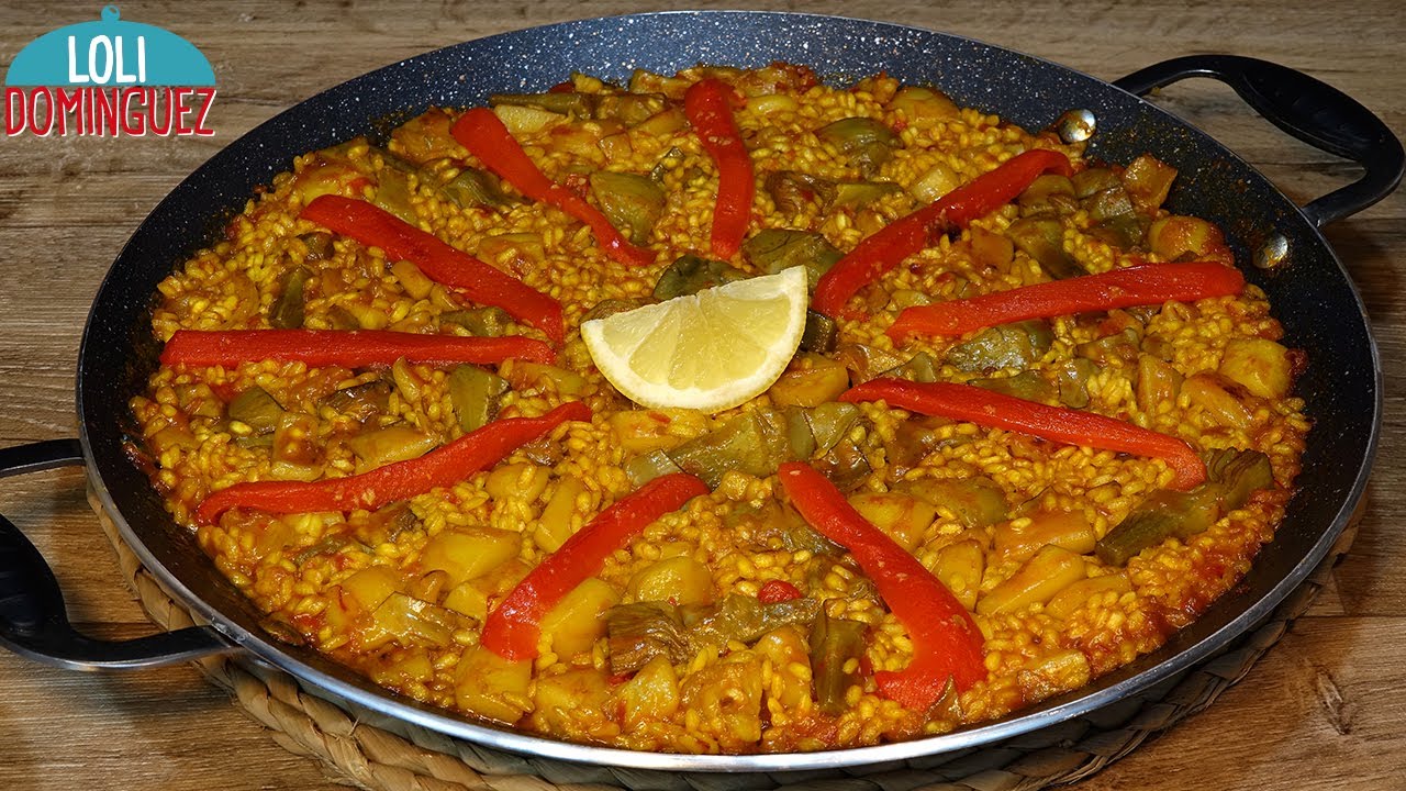 RECETA FÁCIL DE ARROZ CON SEPIA, ALCACHOFAS Y PIMIENTOS, SALUDABLE Y DELICIOSO - Loli Domínguez