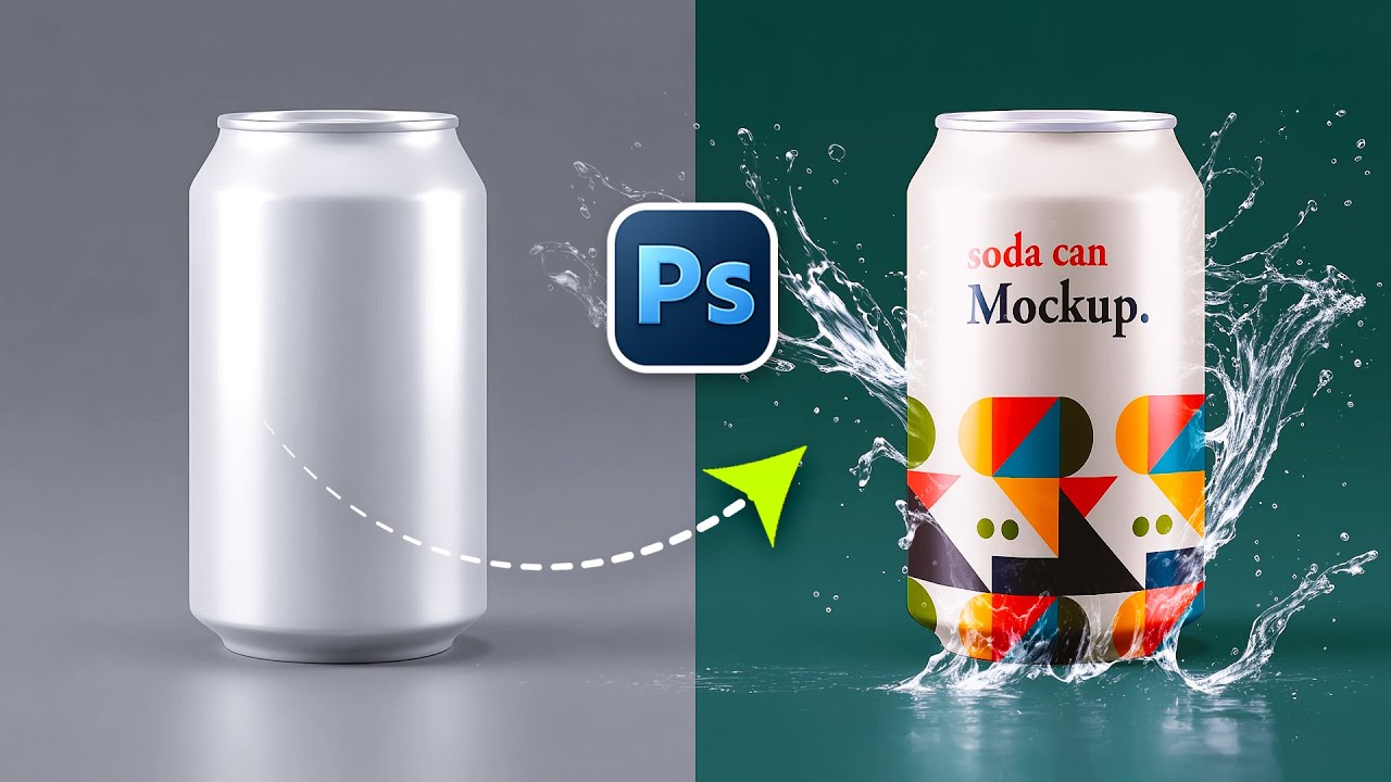 Как создать мокап в Photoshop для начинающих!
