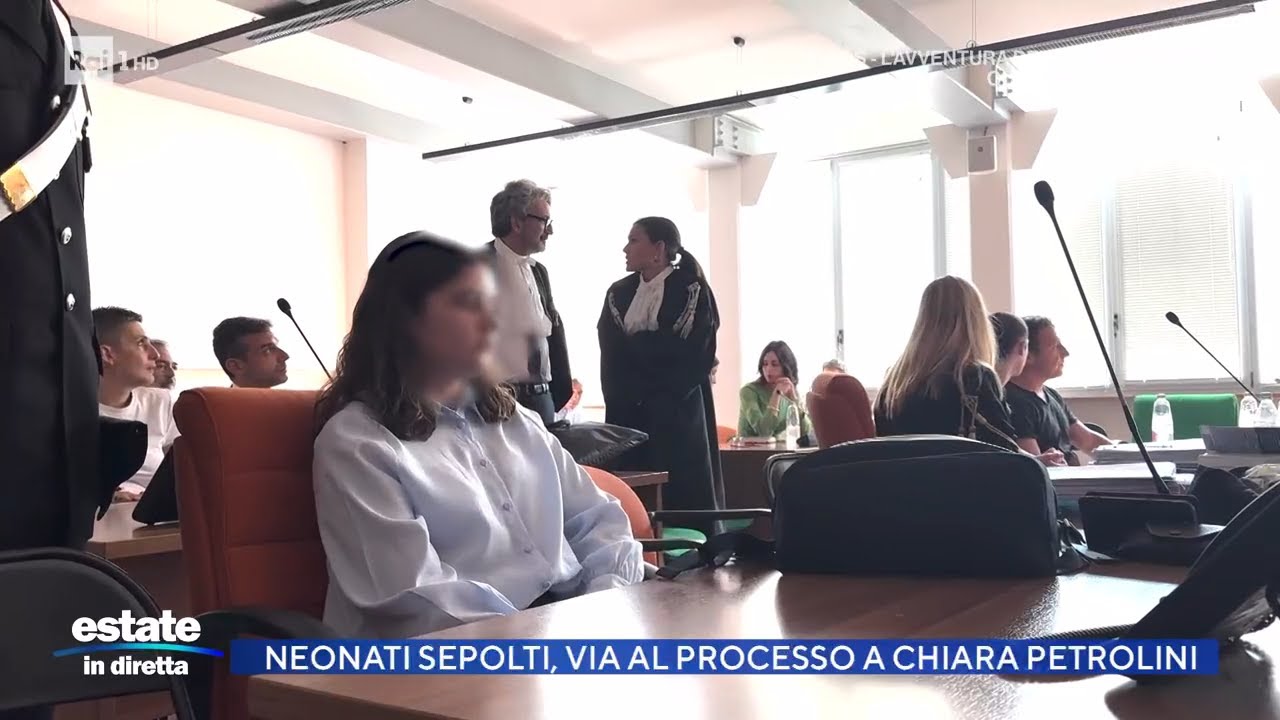 Neonati sepolti dopo il parto, via al processo per Chiara Petrolini - Estate in diretta 30/06/2025
