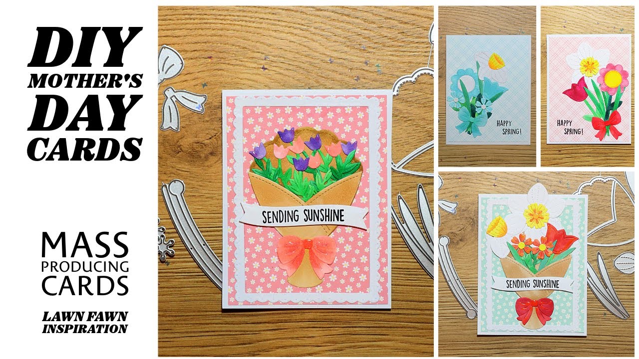 🌸 DIY Mother's Day Cards | Lawn Fawn Inspiration 🌸