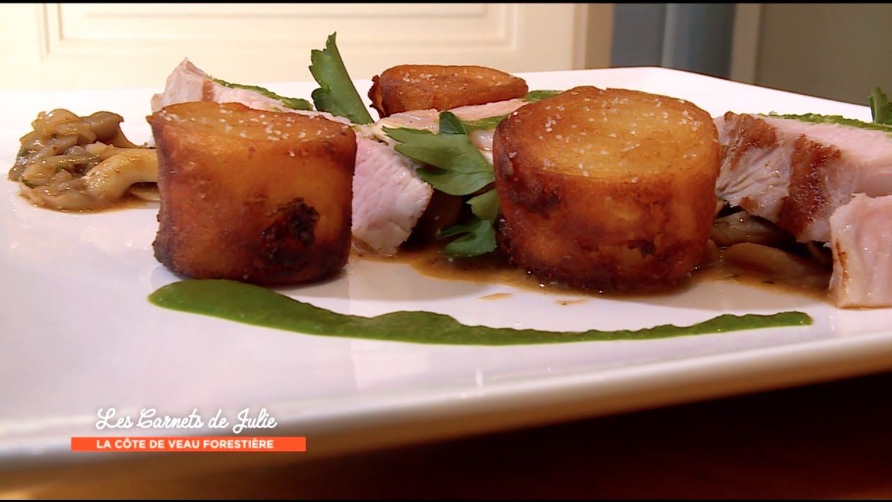 Recette : Côte de veau forestière de Dany - Les carnets de Julie - La côte de veau forestière