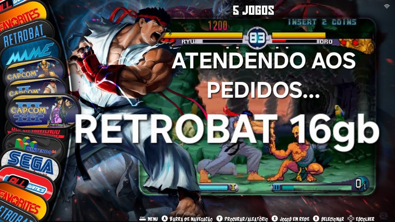 Retrobat 16gb para PC / Pendrive