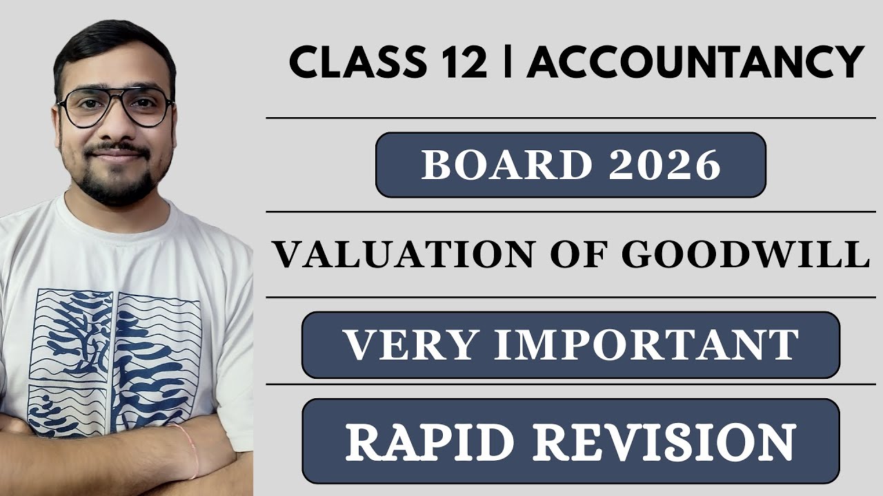 Valuation of Goodwill | Accountancy | Class 12 | CBSE Board 2026 Exam | Yogesh Aggarwal 