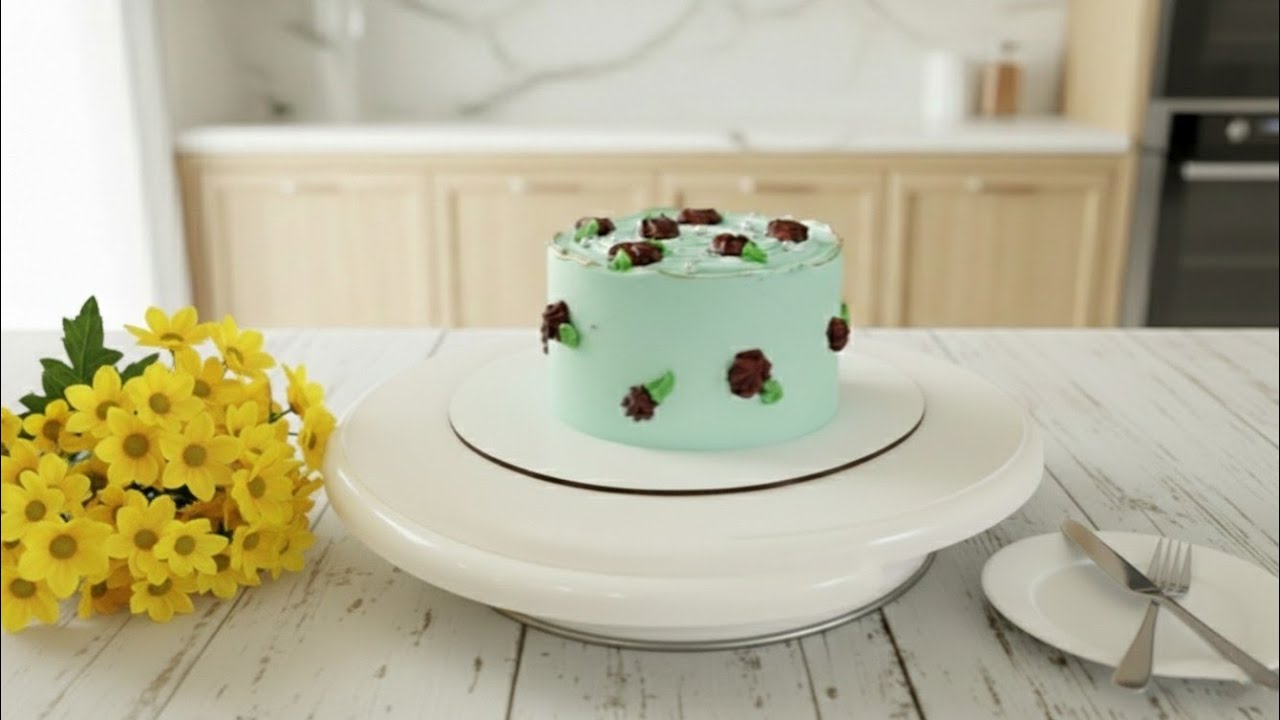 “Minimal and Elegant Birthday Cake Design”