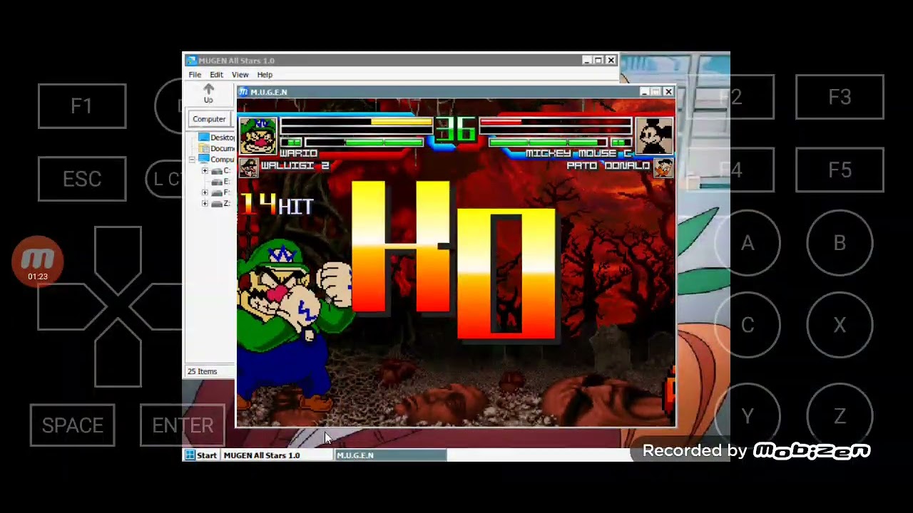 Mugen Battle #3140: Wario & Waluigi vs Mickey Mouse & Donald Duck