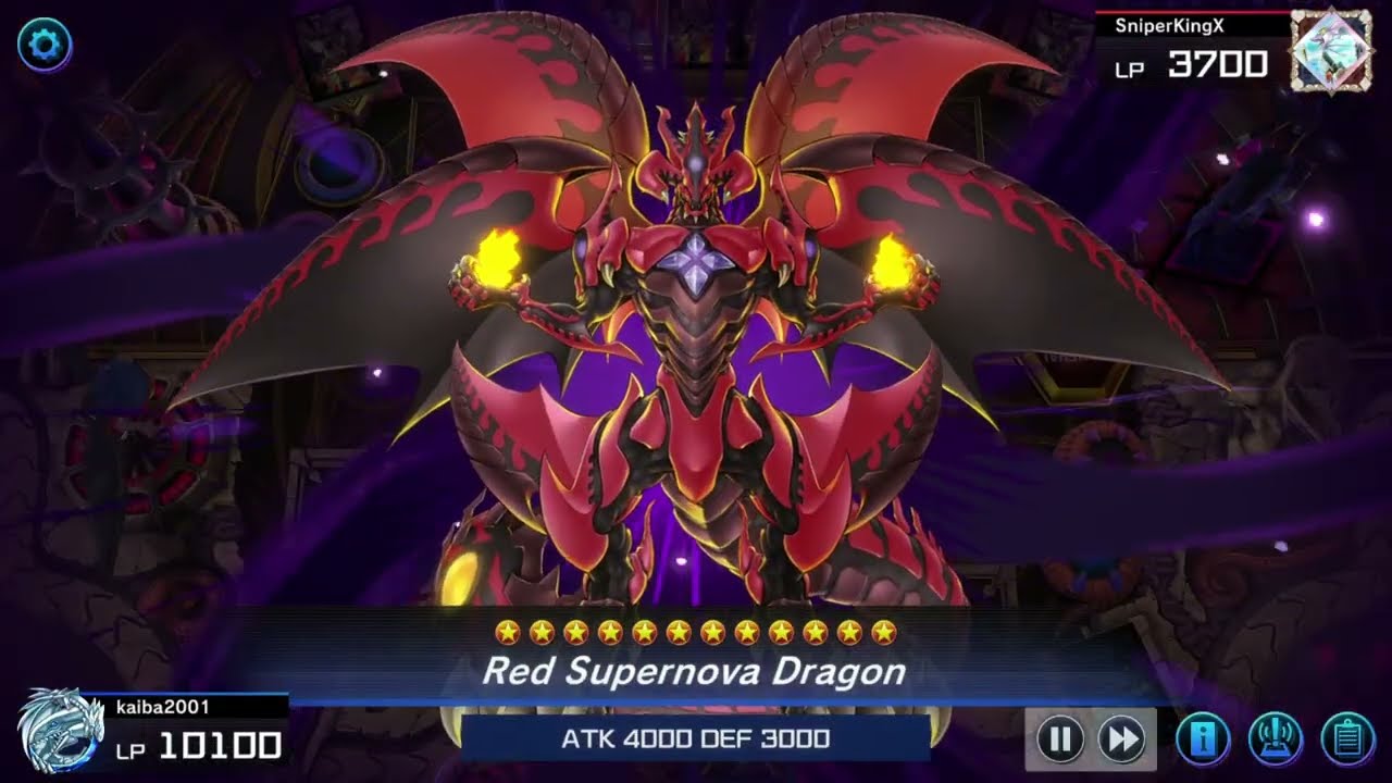 Red Supernova Dragon vs Albaz Master Duel