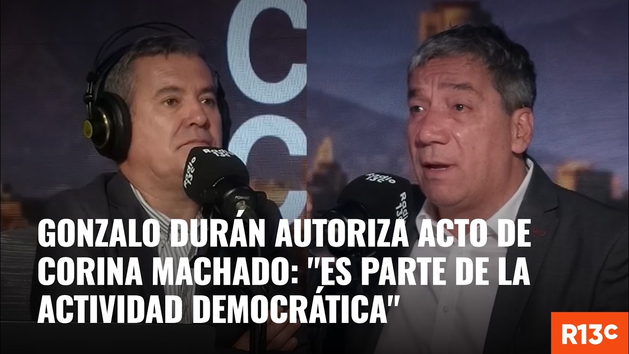 Delegado Gonzalo Durán autoriza acto de María Corina Machado: 