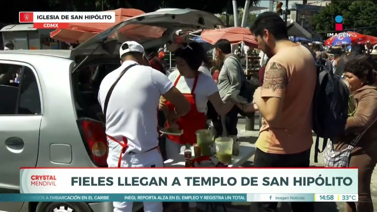 Fieles celebran a San Judas Tadeo en la Iglesia de San Hip&oacute;lito, en la CDMX | Crystal Mendivil