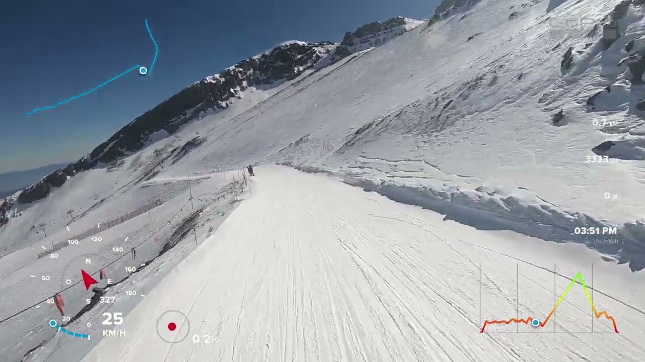 Skiing Barros Negros, La Parva, Chile, 2022 (152 km/h 🚀😎)