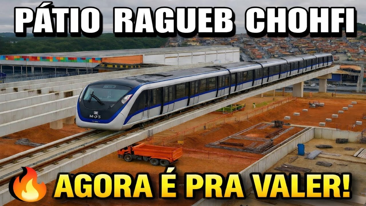 😱 VOCÊ NÃO VAI ACREDITAR no avanço do Pátio da Linha 15-Prata 🚇🔥