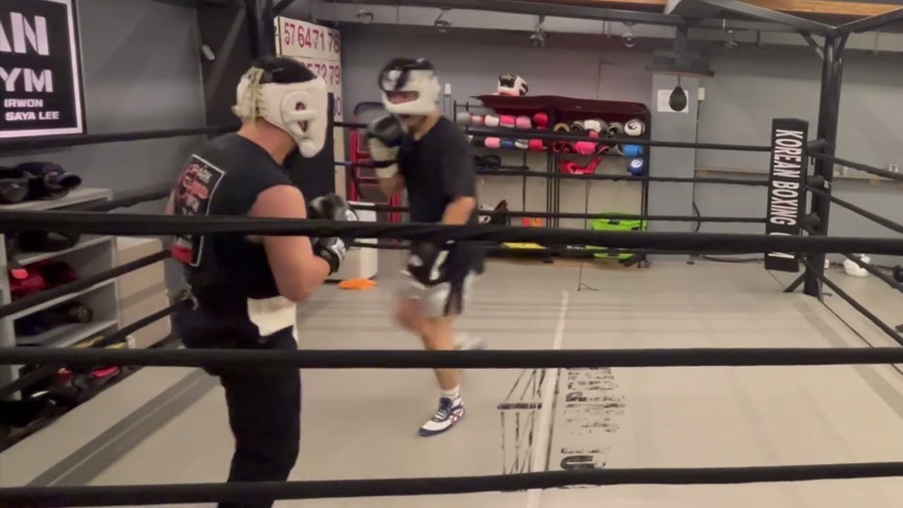 Training Spar with My Coach