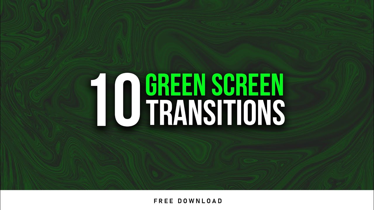 10 Simple Transitions Green Screen Animation Template For Kinemaster, Filmora, Premiere Pro