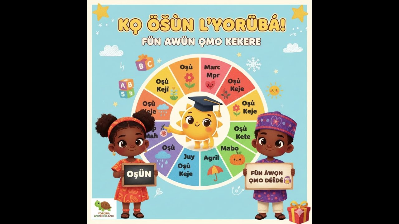 Months of the Year in Yoruba - Learn Yoruba for Kids