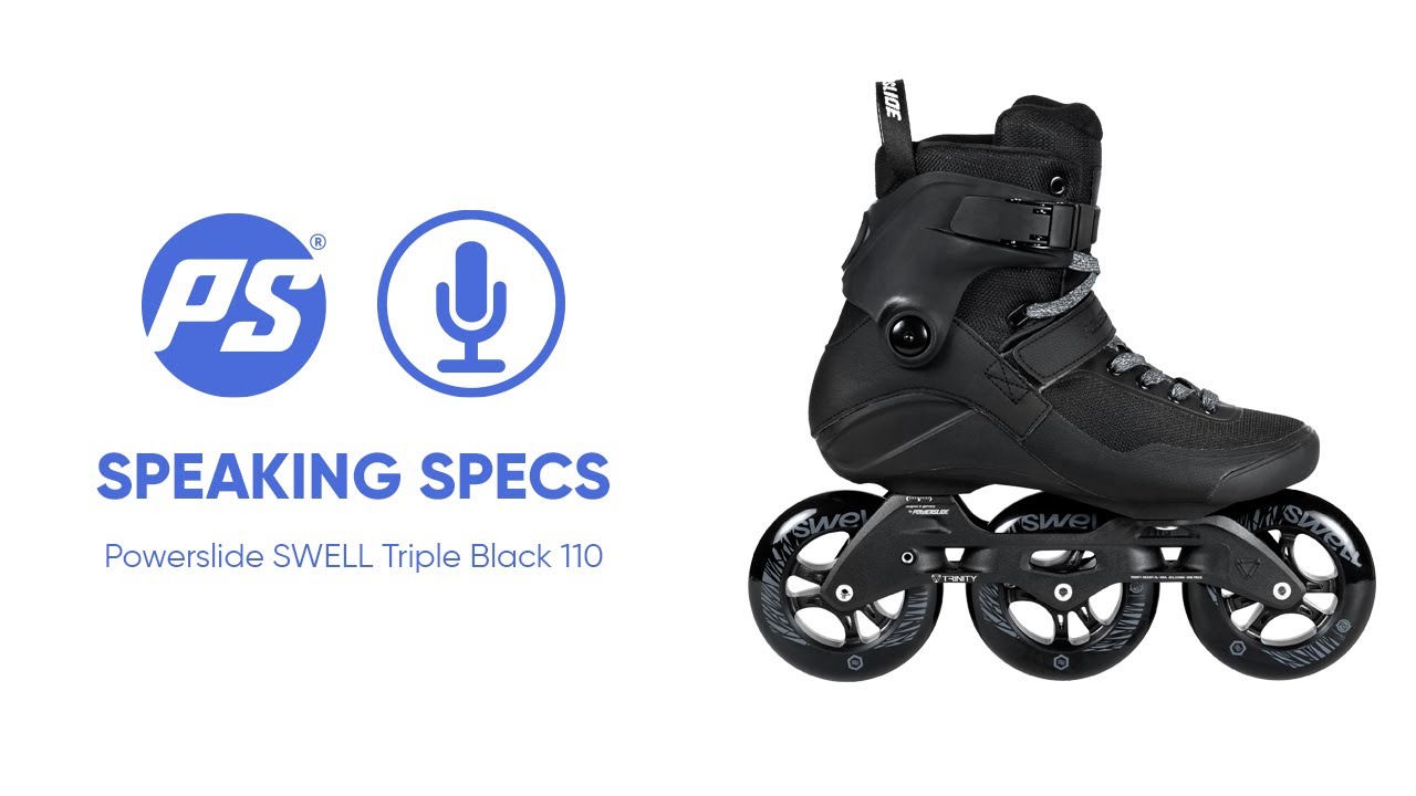Powerslide Swell Triple Black 110 Фитнес коньки