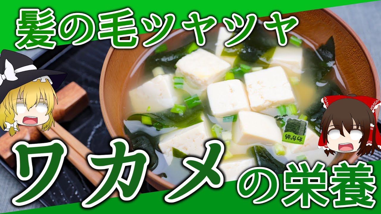 【ゆっくり解説】ワカメの栄養について解説します。