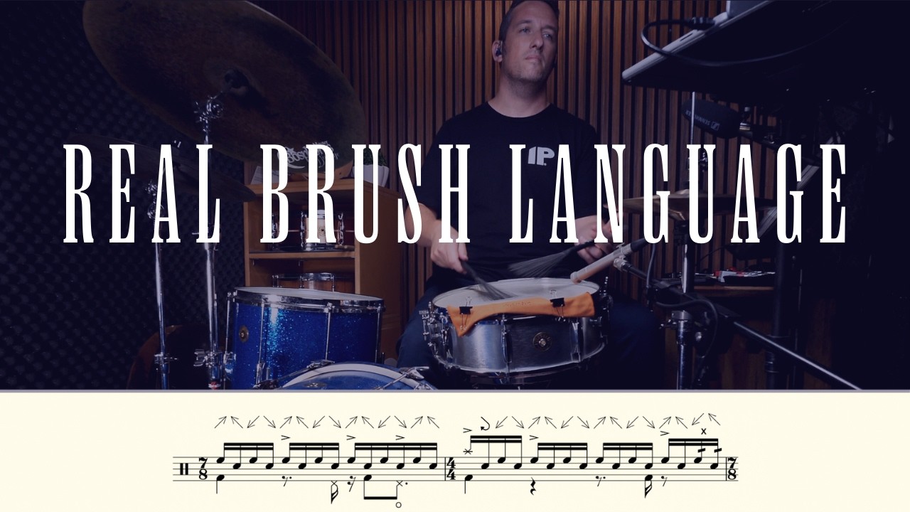 Воспроизведение полностью записанной транскрипции мелодии, исполненной кистью (нотная запись на э...