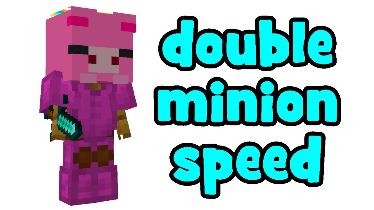 doubling minion efficiency with a simple build (hypixel skyblock) [DESCRIPTION]