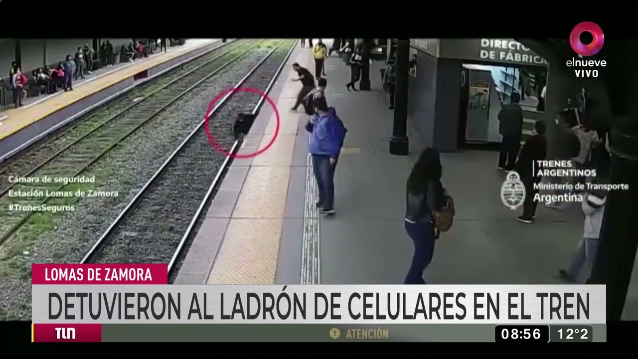 Robo y detención en la estación de tren de Lomas de Zamora