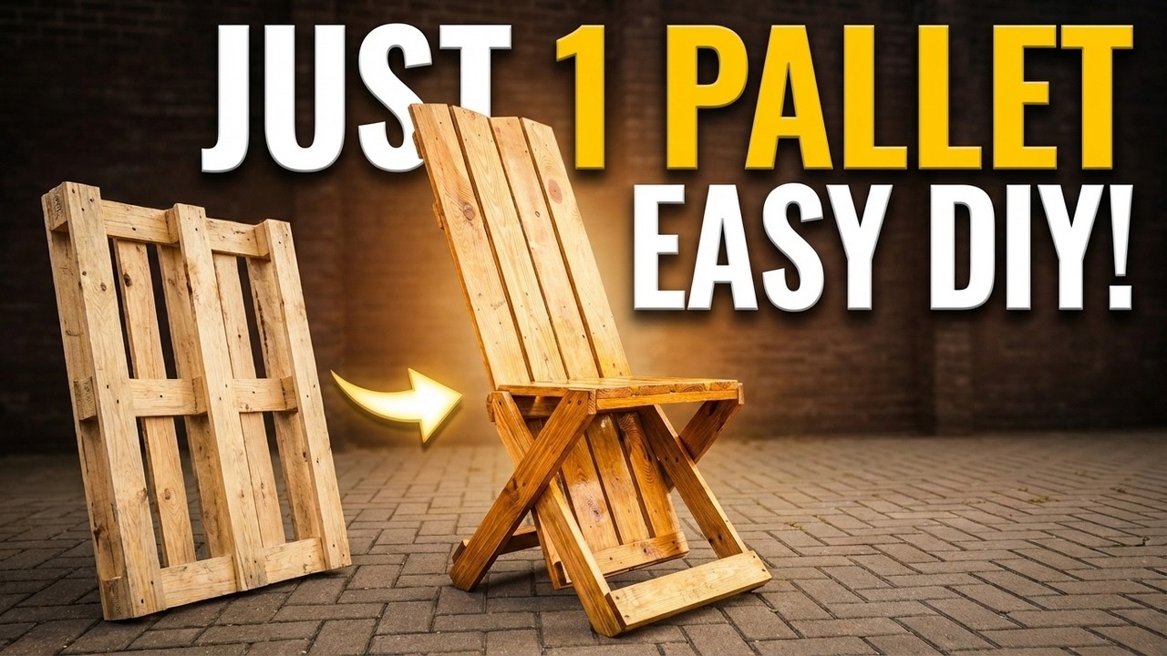 2 Easy DIY Pallet Chair Anyone Can Make!