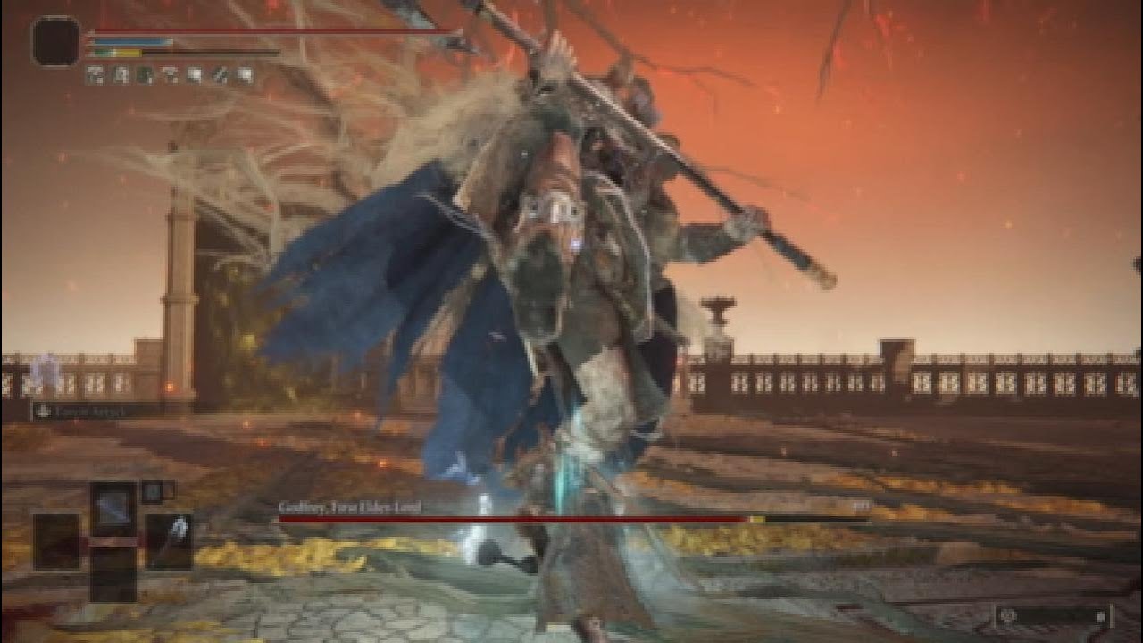 Godfrey - Elden Ring Torch Only Run (Flaskless & Hitless)