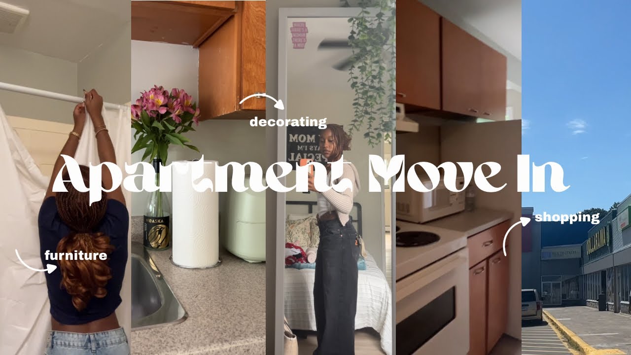 Apartment Move In Vlog | tour, furniture, decorating 