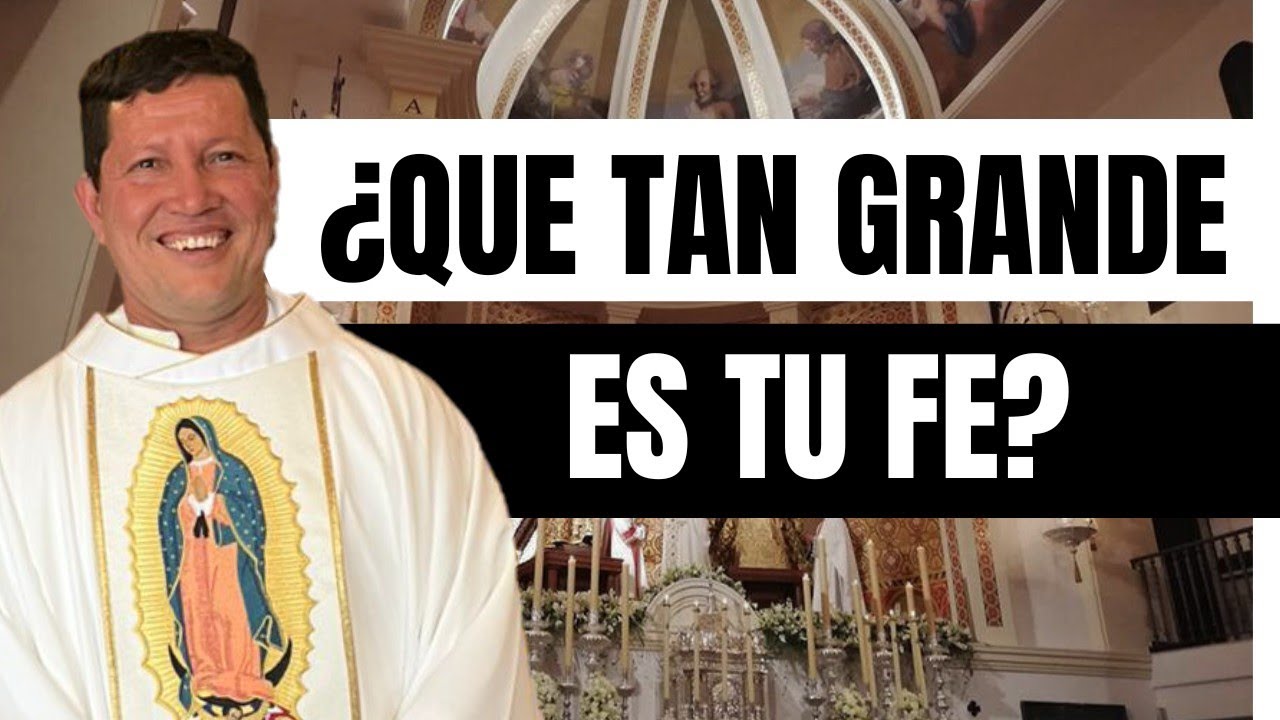 ¿Qué tan GRANDE es tu FE? ¡Qué te SUCEDA como has CREÍDO! PADRE LUIS TORO 