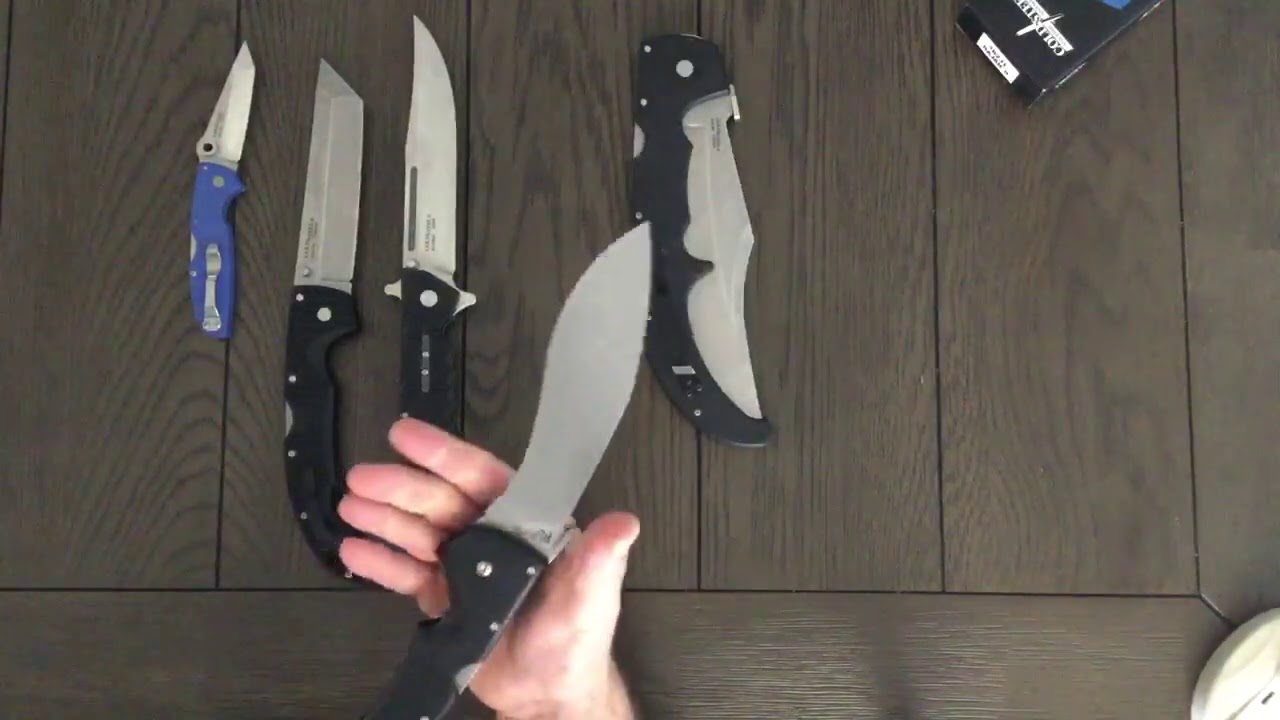 Cold Steel Folders, Espada XL, Voyager Tanto XL, Luzon, Rajah II, Khan