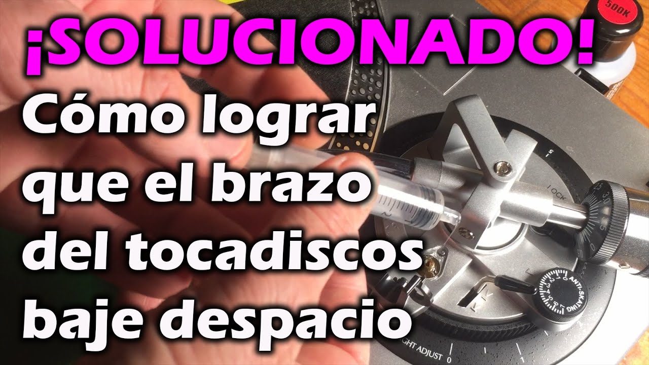 Tutorial: Reparar la palanca del tocadiscos si el brazo cae de golpe. AT-LP120 + Aceite de silicona