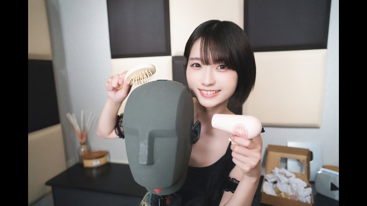 【ASMR / 4K】タンクトップお姉さんの、木製コスメでエステごっこ【ロールプレイ】