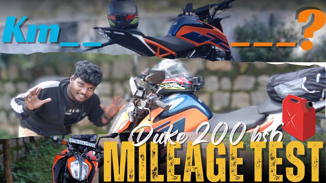 DUKE 200 BS6 Mileage TEST to the Limit! 🏍😍