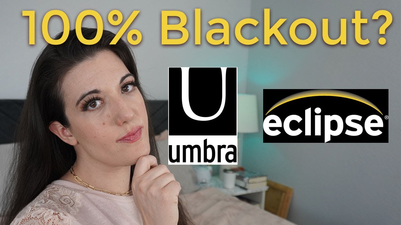 Can I stop testing sleep masks!? Umbra Twilight Curtain Rod and Eclipse Absolute Zero Curtain Review