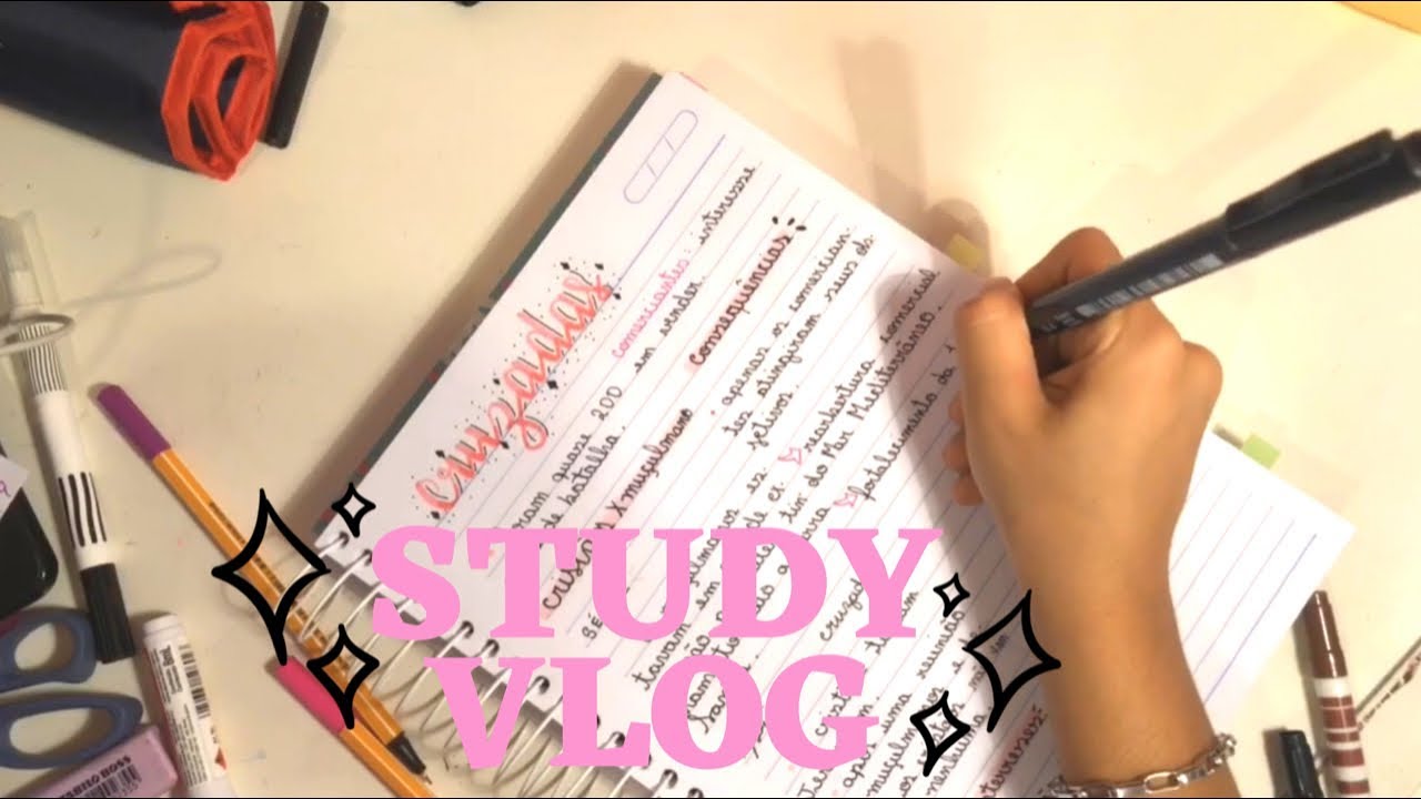 STUDY VLOG (só com  cenas de estudos e narração)