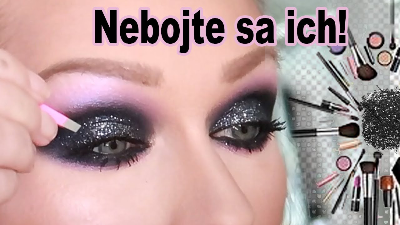 Ako na čierne očné tiene (s trblietkami) - JLo stýl