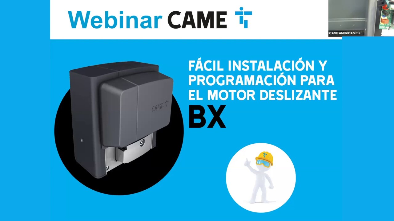 Webinar BX: La fácil instalación y programación para el motor BX para puertas deslizantes