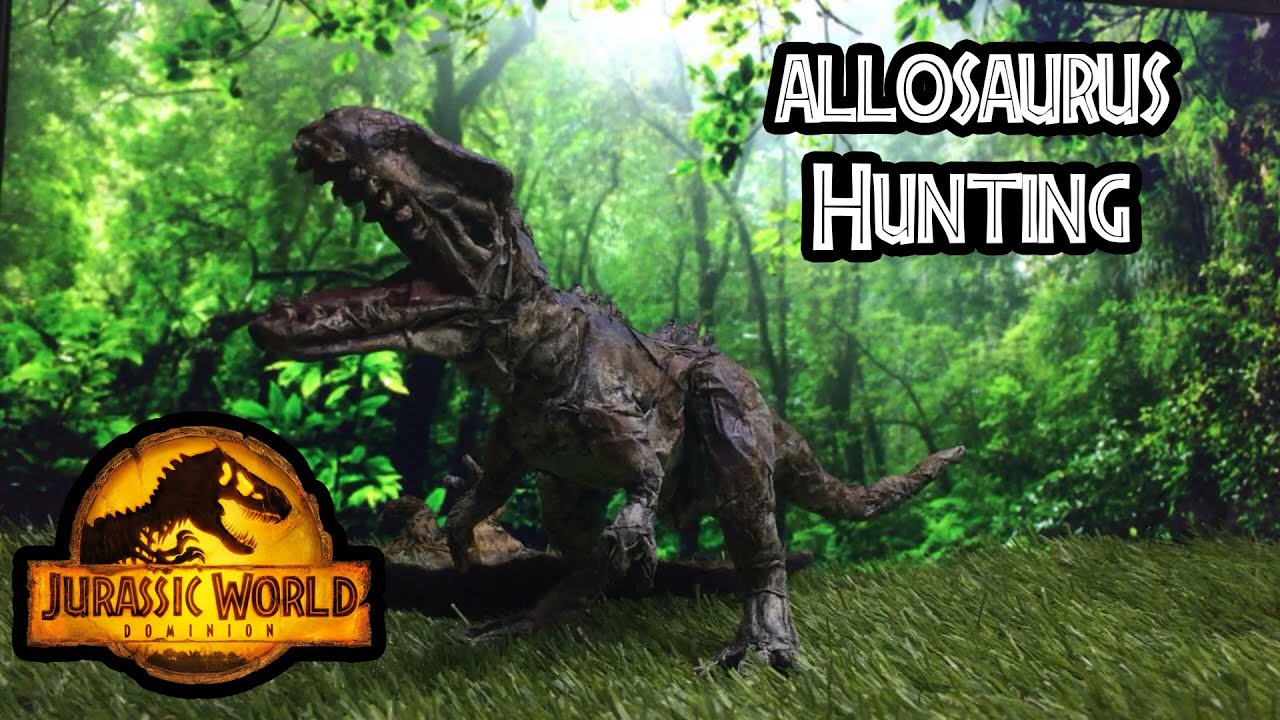Allosaurus Spotted Hunting in The Forest! | Jurassic World Dominion Stop Motion