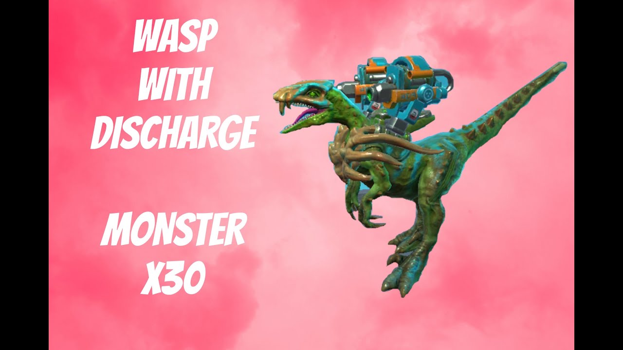 Dino Squad  - WASP with Discharge MonsterX30 | DS Gameplay | Pixonic