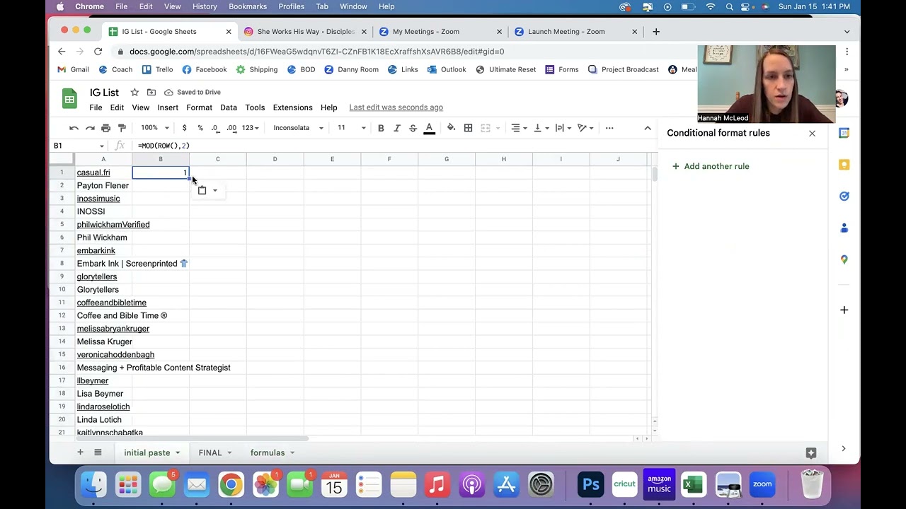 How to Transfer IG Friends List to Google Spreadsheet