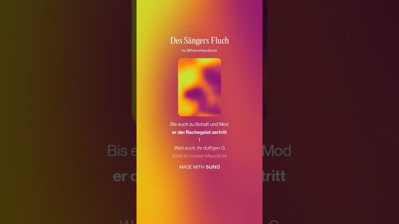 Ludwig Uhland: Des Sängers Fluch (Ballade als Lied)