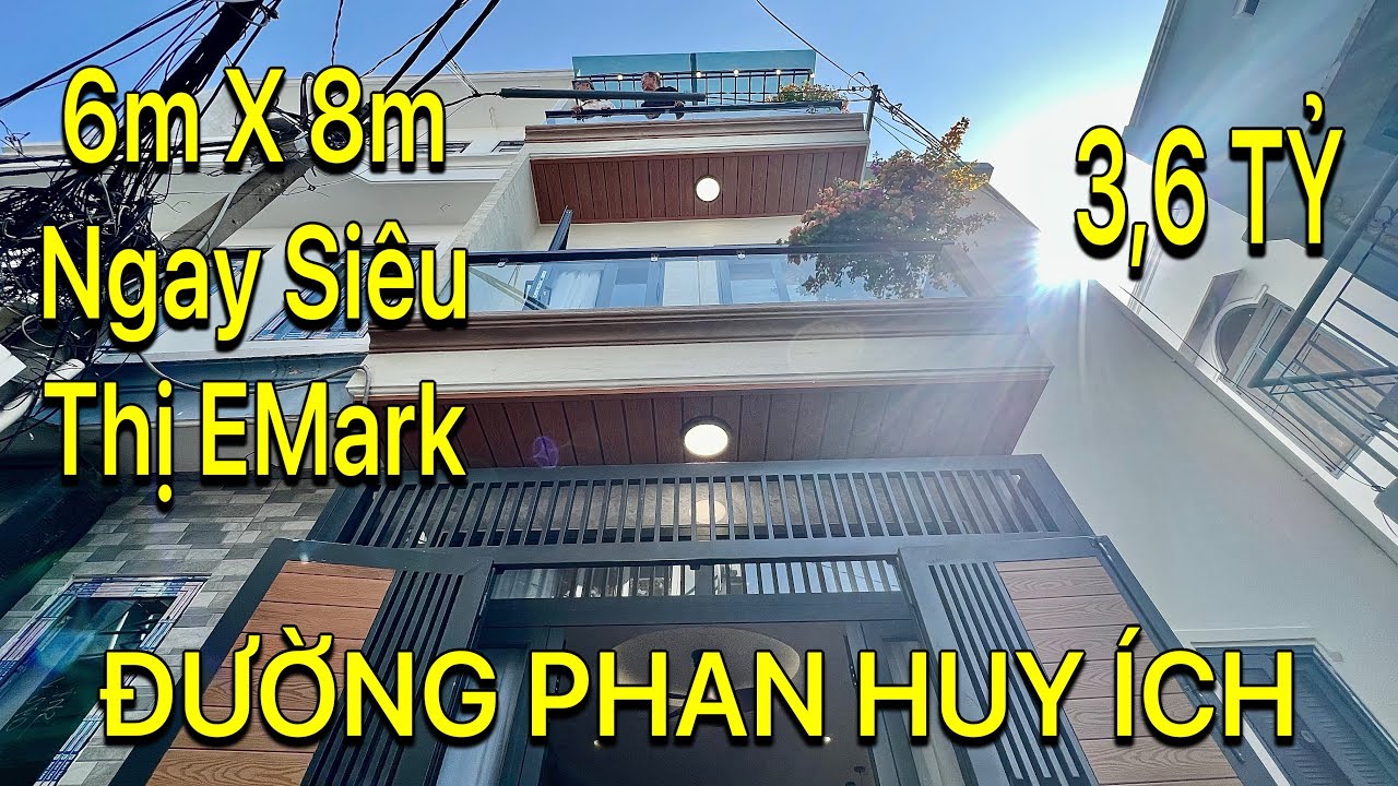 BÁN NHÀ GÒ VẤP 2511} Nhà 3 Lầu . DT 6mX 8m Ngay Siêu Thị EMARK Giá 3,6 Tỷ