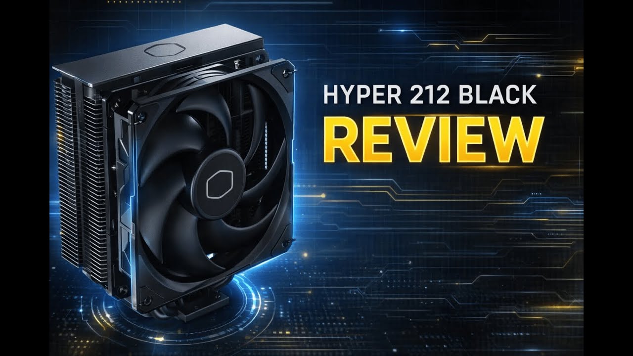 Review - Cooler Master Hyper 212 Black CPU Air Cooler, SickleFlow 120 Edge PWM Fan, Alumi