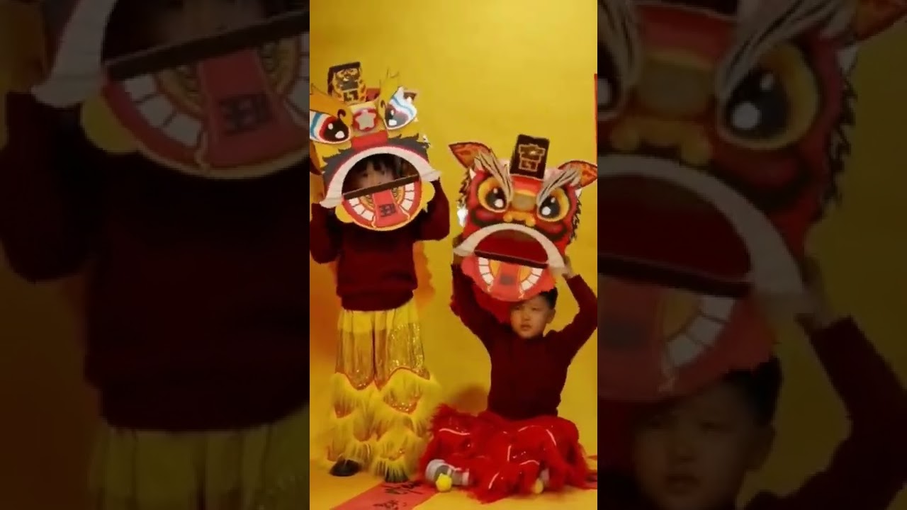 醒狮送福套盒来啦~能看！能玩！能做手工！一套关于中国醒狮的礼盒，每个娃娃都值得备一套!#幼儿园手工#亲子手工#手工制作#醒狮送福
