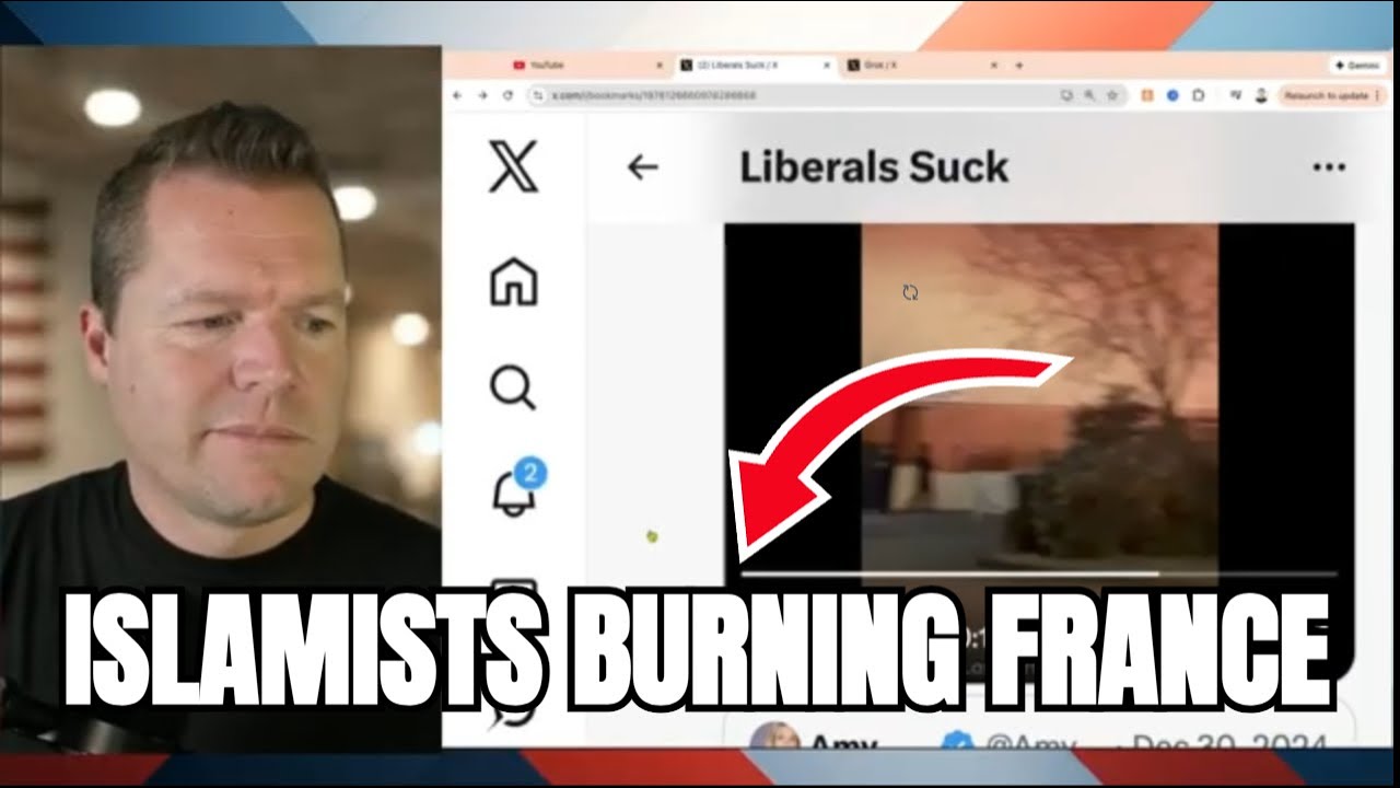 Ислам сжигает автомобили в новогодние праздники во Франции.