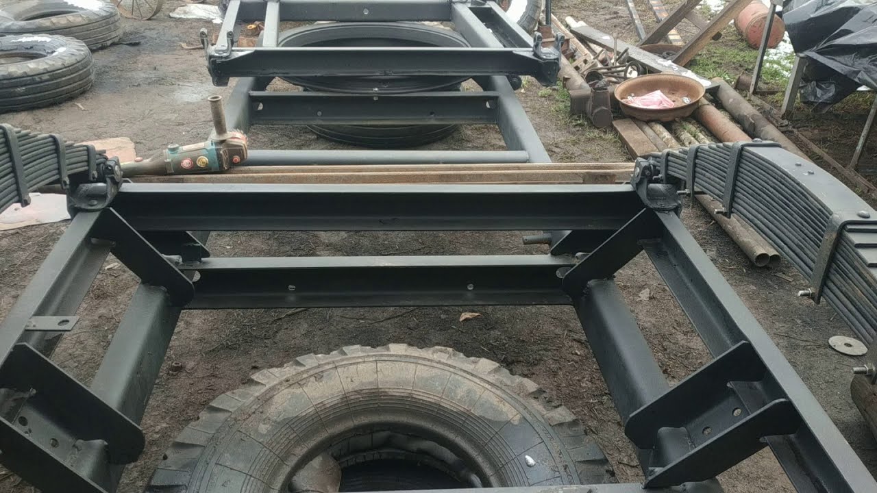 Капитальный ремонт, ресставрация самосвального тракторного прицепа 2ПТС4 в зерновоз .         часть1