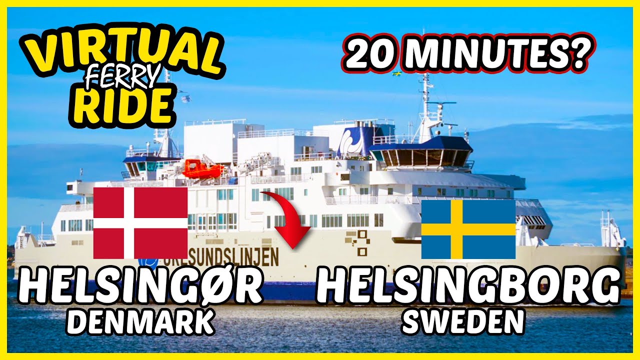 ⛴️ HELSINGBORG (SWEDEN) - HELSINGØR (DENMARK) FERRY | Oresundslinjen Ferry Ride
