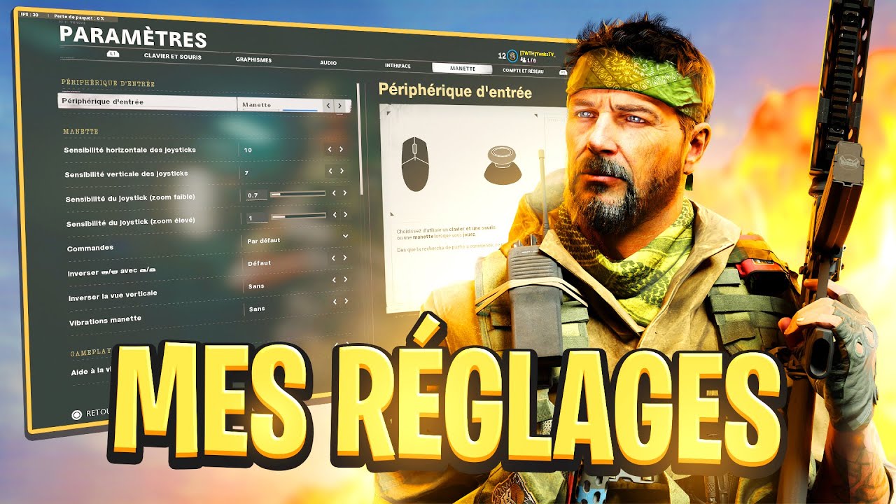 MES PARAMÈTRES & SENSIBILITÉ sur BLACK OPS COLD WAR (Best Settings Cold War) 🎮