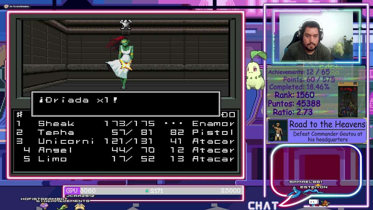 Shin Megami Tensei - Retroachievements - Cheevos - Logros