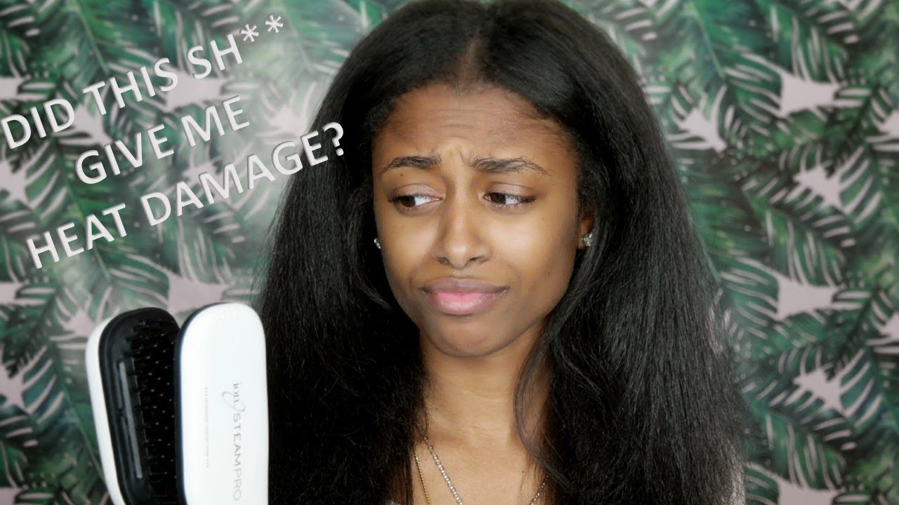I Steam Straightened my WET Natural Hair | Blowout Results