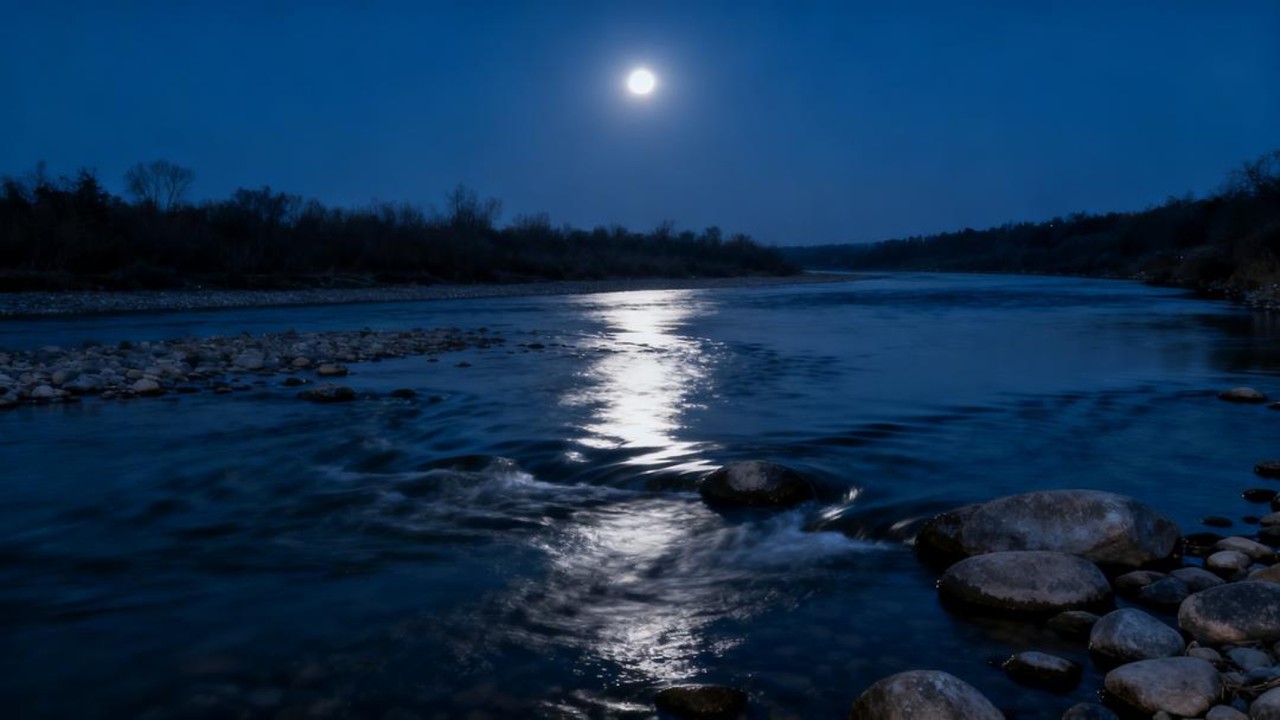 ASMR Calm River Breeze 🌊 Relaxing Deep Sleep White Noise &ndash; No Birds, No Music