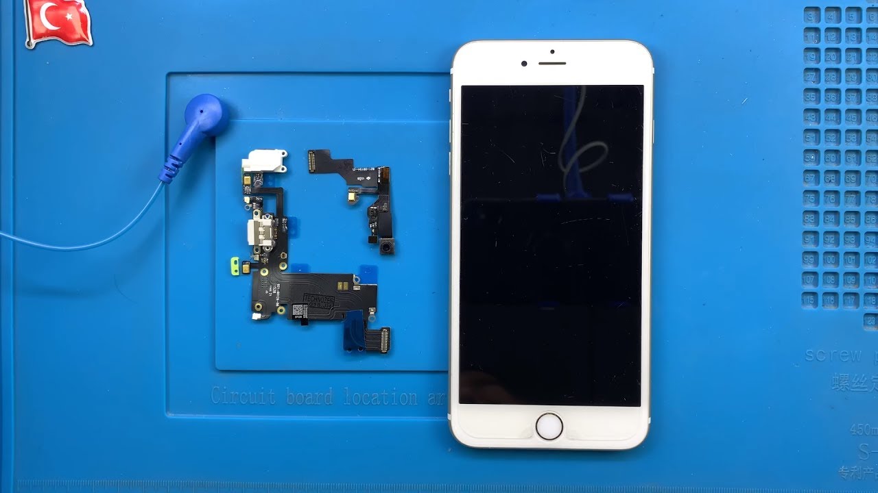 iPhone 6s Plus Зарядка Разъем Микрофон Гарнитура Замена передней камеры